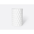 Bernardaud Vase in bisque porcelain H. 8.6", Limoges porcelain, Vases collection, on a white background