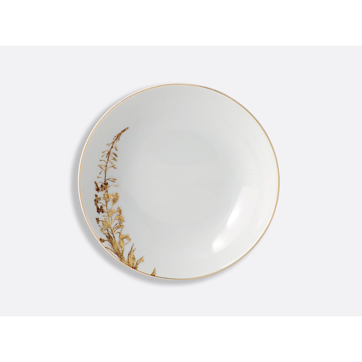Bernardaud coupe soup 7.5", Limoges porcelain, Végétal Or collection, on a white background