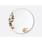 Bernardaud Set of 4 assorted dinner plates 10.6", Limoges porcelain, Végétal Or collection, detail view