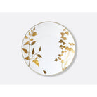 Bernardaud Set of 4 assorted salad plates 8.5", Limoges porcelain, Végétal Or collection, detail view