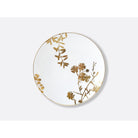 Bernardaud Set of 4 assorted salad plates 8.5", Limoges porcelain, Végétal Or collection, detail view