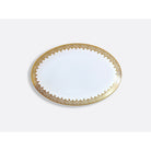 Bernardaud Oval platter 15", Limoges porcelain, Venise collection, on a white background