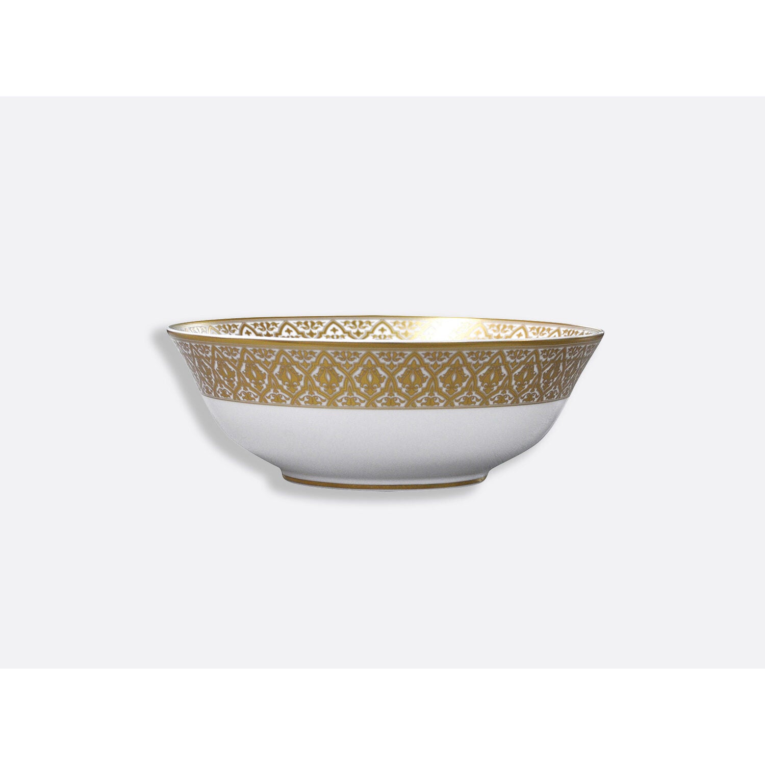 Bernardaud Salad bowl 57 oz 10", Limoges porcelain, Venise collection, on a white background
