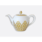 Bernardaud Teapot 12 cups 42 oz, Limoges porcelain, Venise collection, on a white background