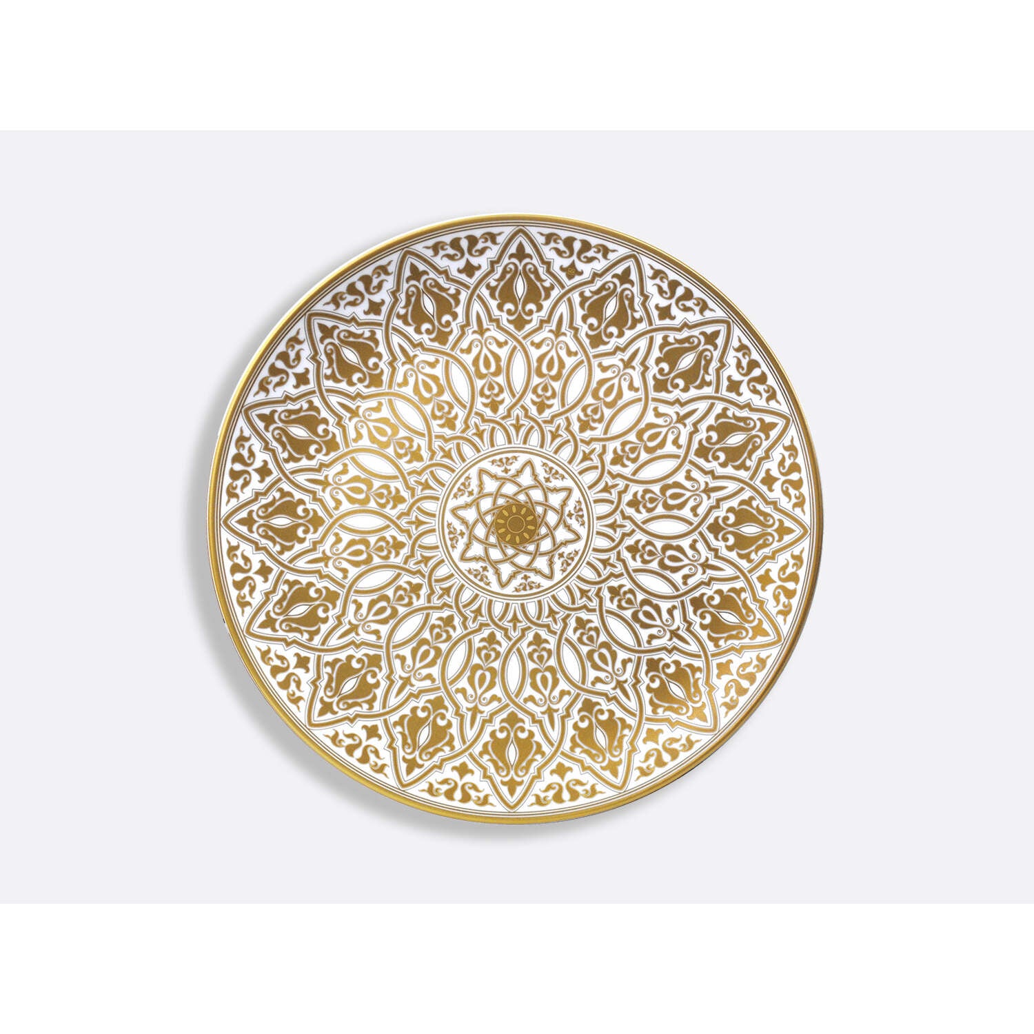 Bernardaud Ultra flat service plate 12.2", Limoges porcelain, Venise collection, on a white background
