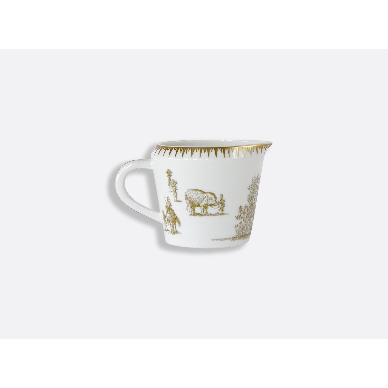 Bernardaud Creamer 8.5 oz, Limoges porcelain, Versailles Enchanté collection, detail view