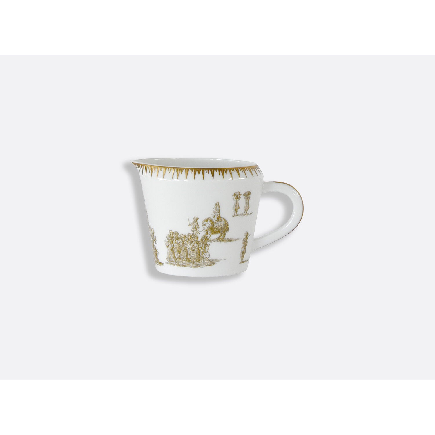 Bernardaud Creamer 8.5 oz, Limoges porcelain, Versailles Enchanté collection, on a white background