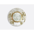 Bernardaud Green coupe plate 8.5", Limoges porcelain, Versailles Enchanté collection, on a white background