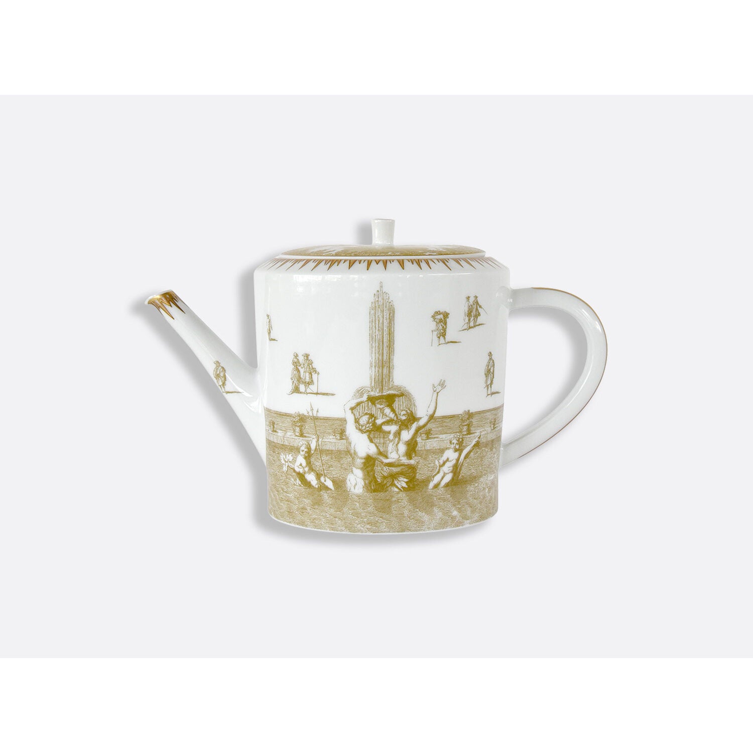 Bernardaud Hot beverage server 34 oz, Limoges porcelain, Versailles Enchanté collection, on a white background