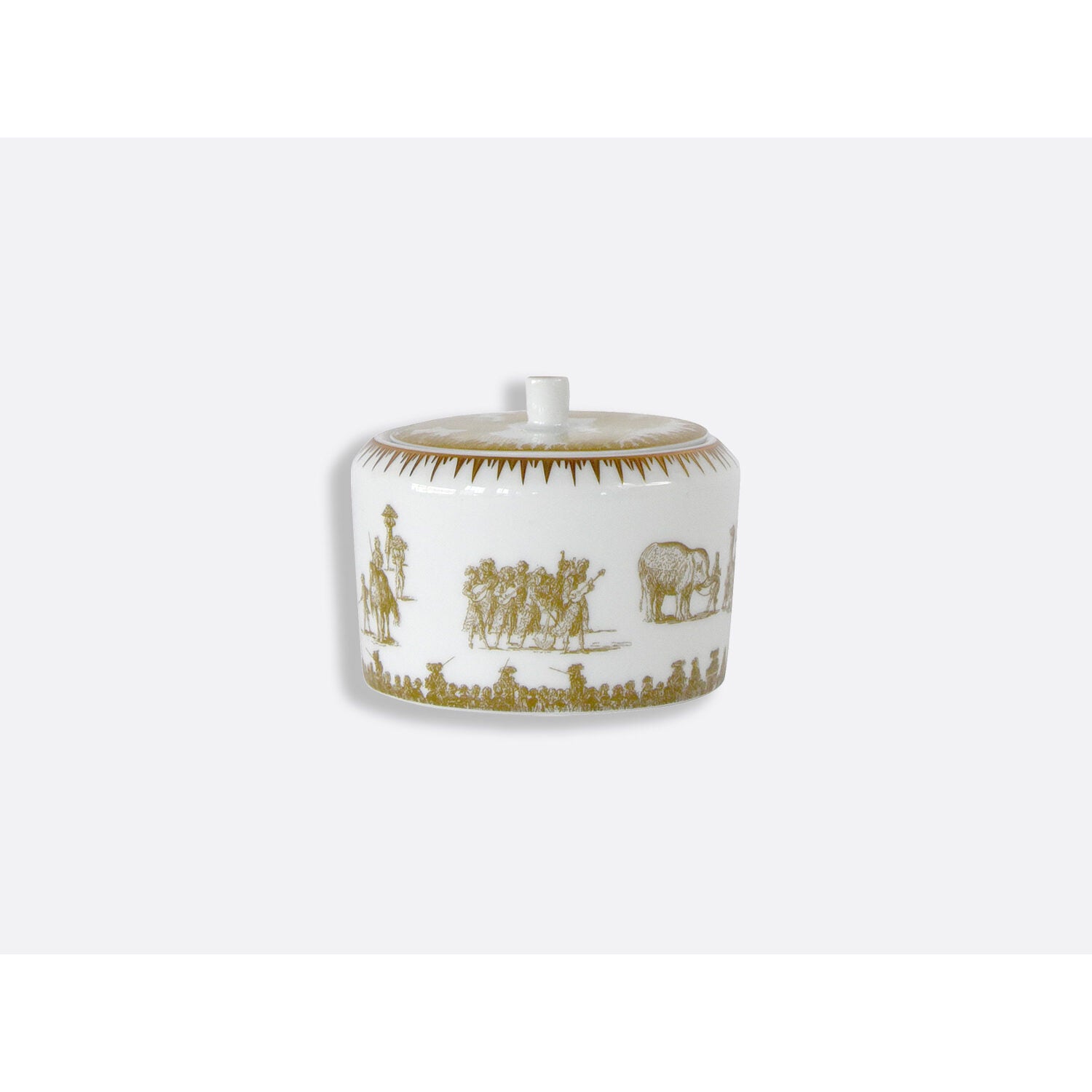Bernardaud Sugar bowl 5 oz, Limoges porcelain, Versailles Enchanté collection, detail view