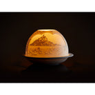 Bernardaud Mont Saint-Michel, Limoges porcelain, Votivelights collection, detail view