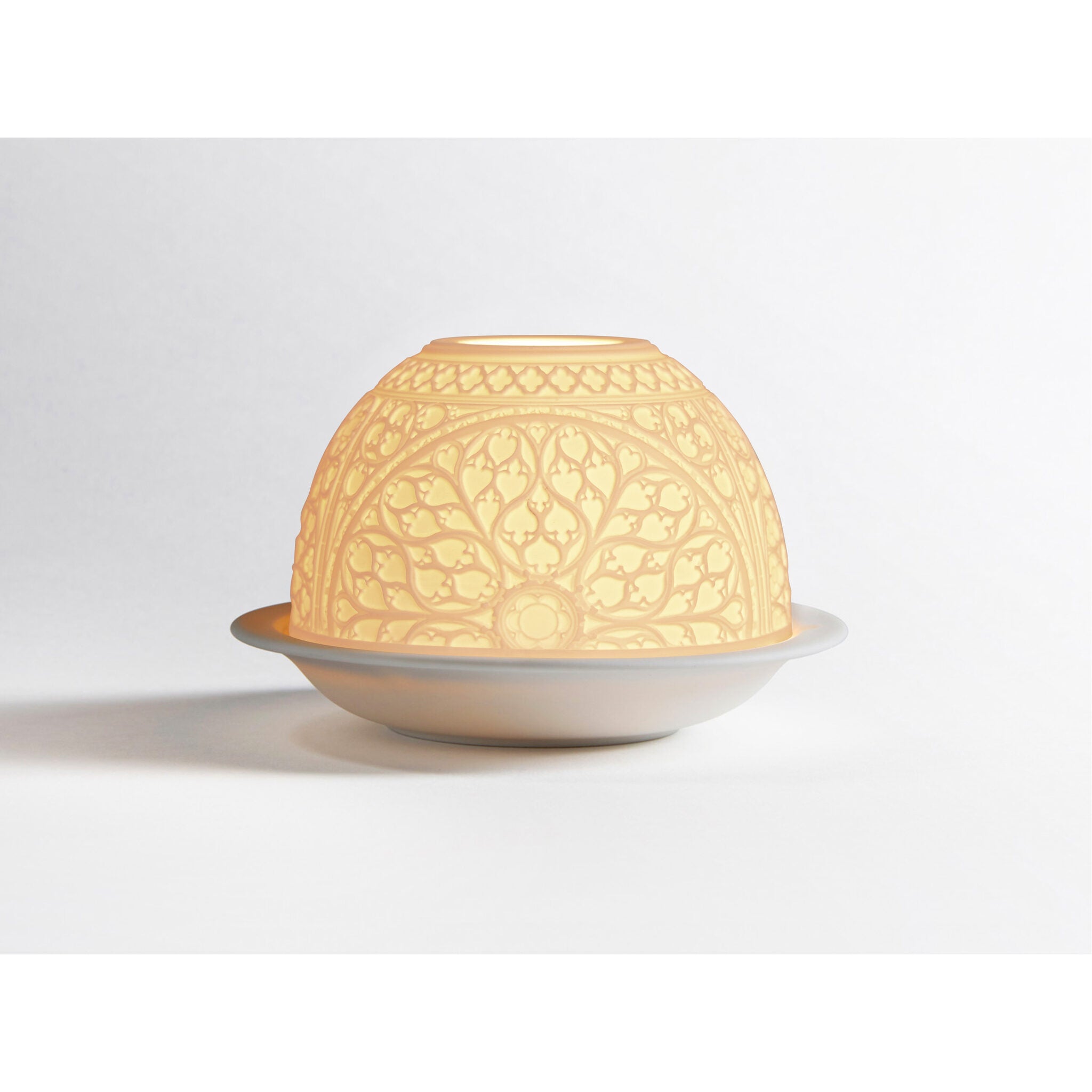 Bernardaud Notre-Dame Roses, Limoges porcelain, Votivelights collection, on a white background
