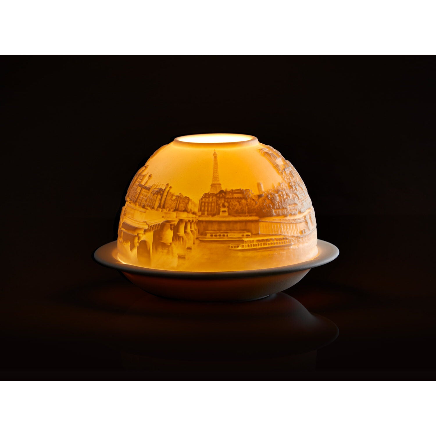 Bernardaud Paris along the Seine, Limoges porcelain, Votivelights collection, detail view
