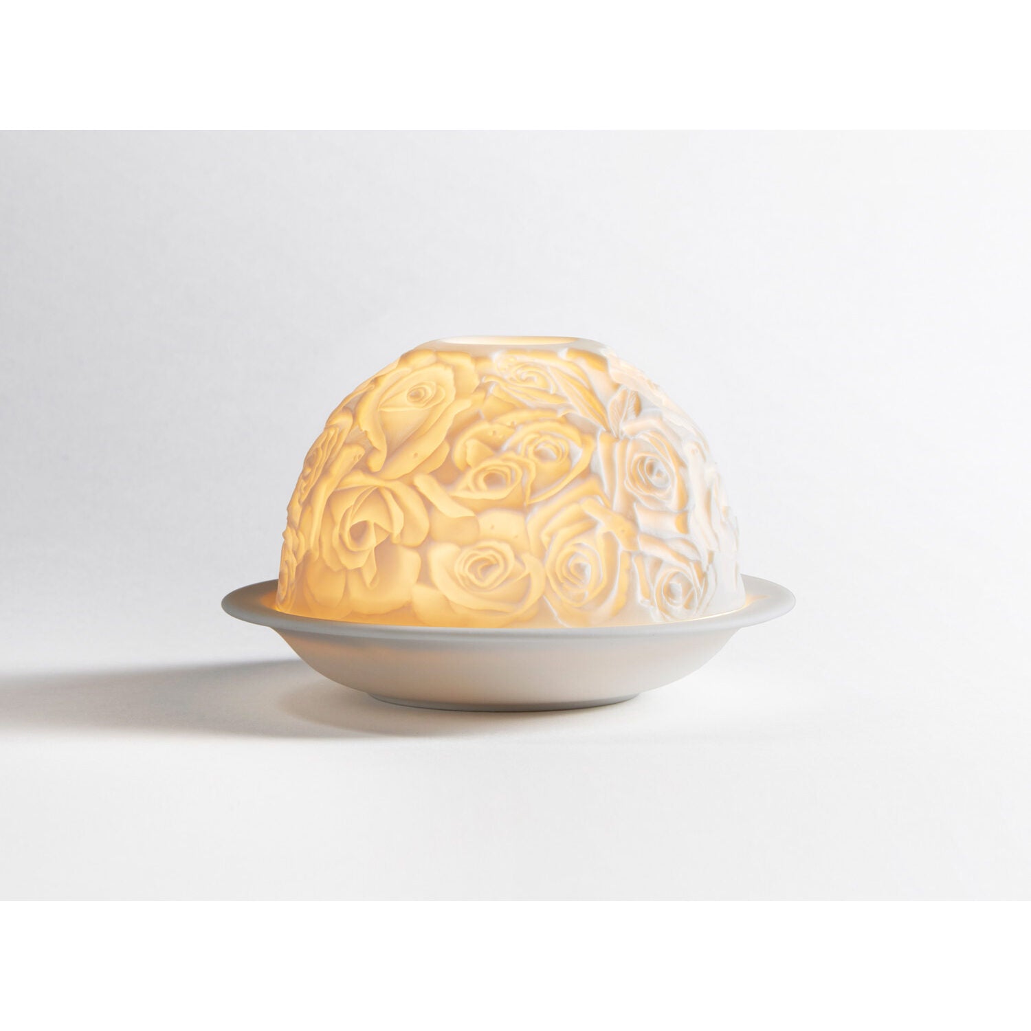 Bernardaud Roses, Limoges porcelain, Votivelights collection, on a white background