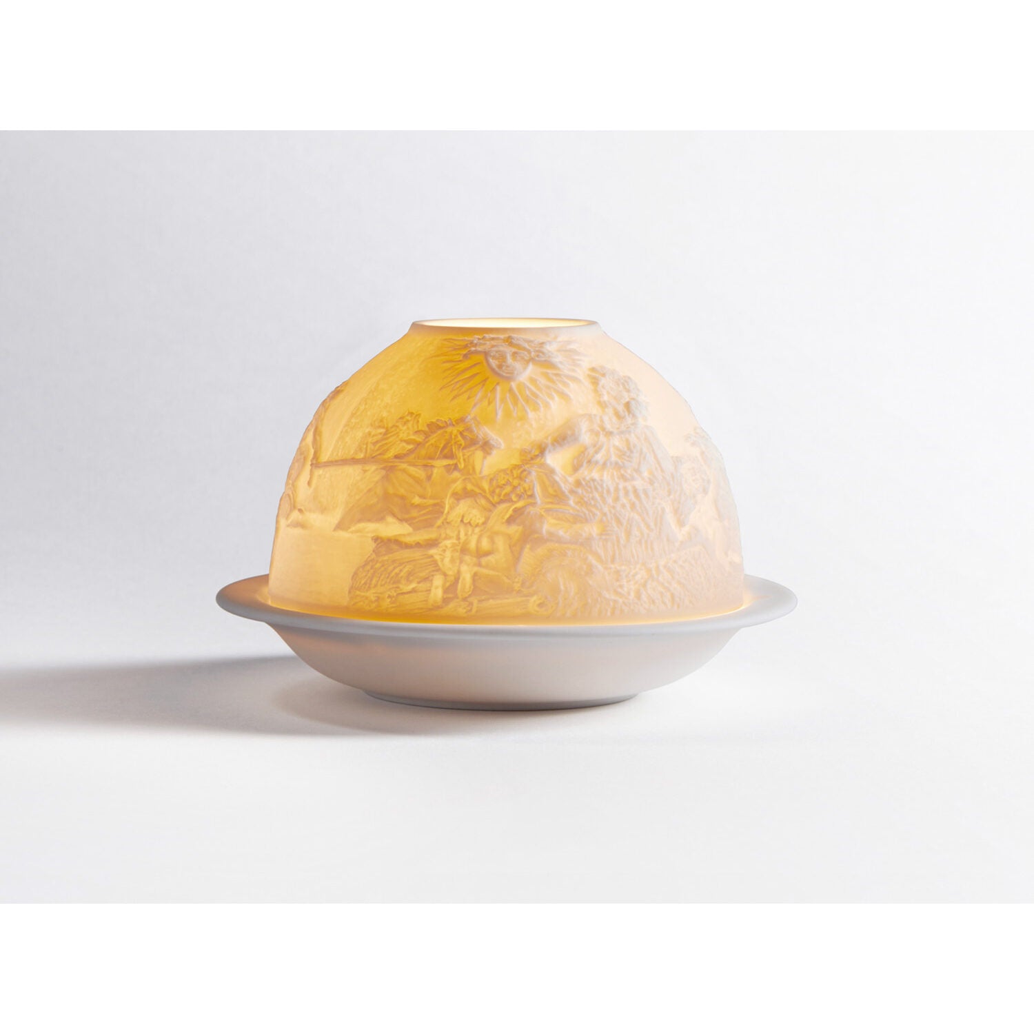 Bernardaud The fountains, Limoges porcelain, Votivelights collection, on a white background