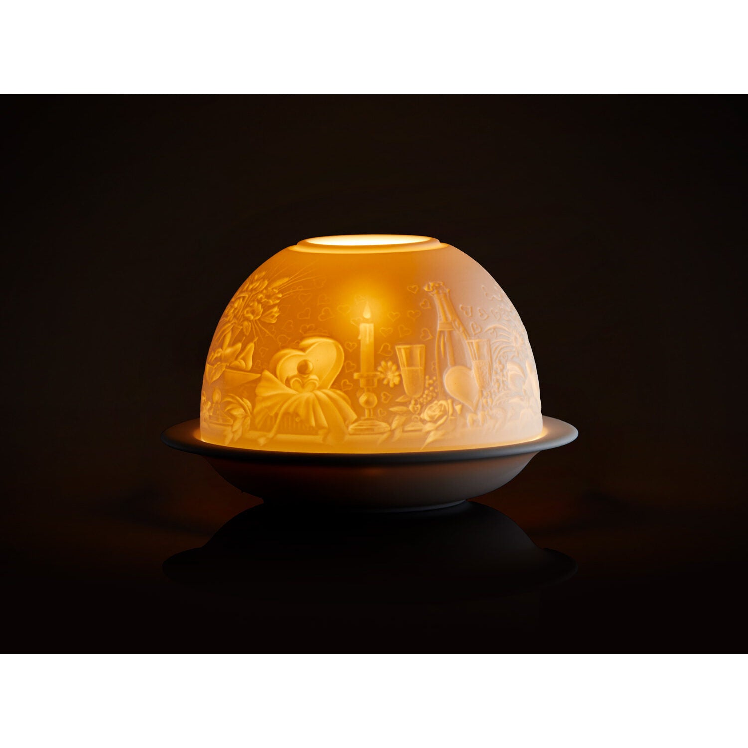Bernardaud Love, Limoges porcelain, Wedding Table Accessories collection, detail view