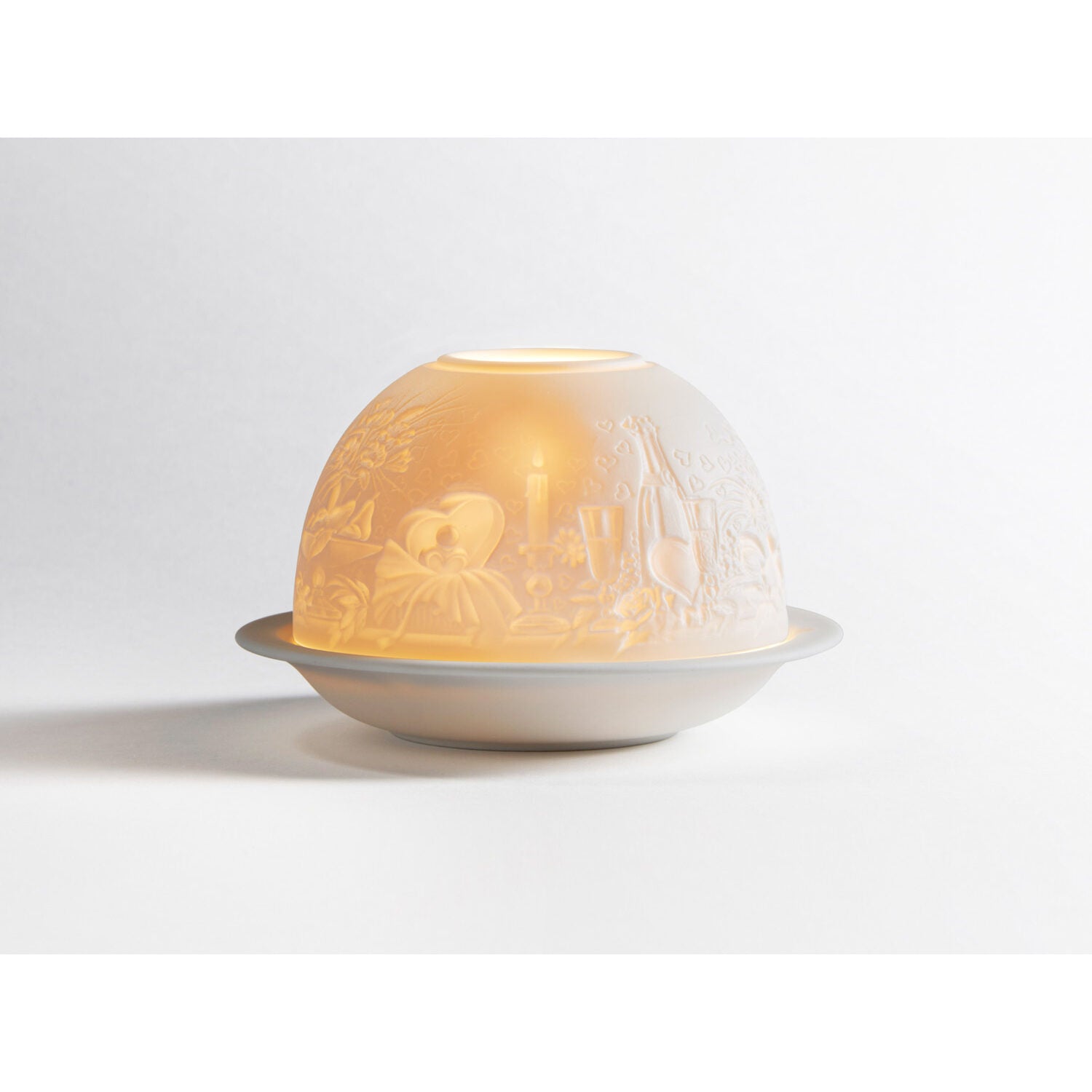 Bernardaud Love, Limoges porcelain, Wedding Table Accessories collection, on a white background