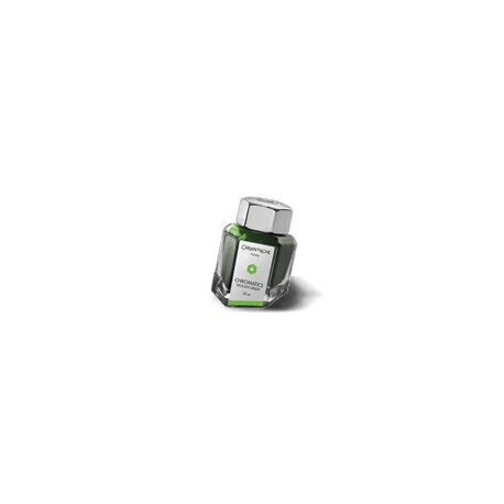 Caran d'Ache Chromatics Ink Bottle, Delicate Green, 50 ml on a white background