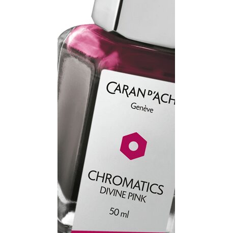 Caran d'Ache Chromatics Ink Bottle, Divine Pink, 50 ml — detail view 2