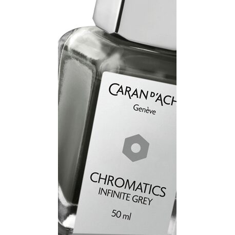 Caran d'Ache Chromatics Ink Bottle, Infinite Grey, 50 ml — detail view 2