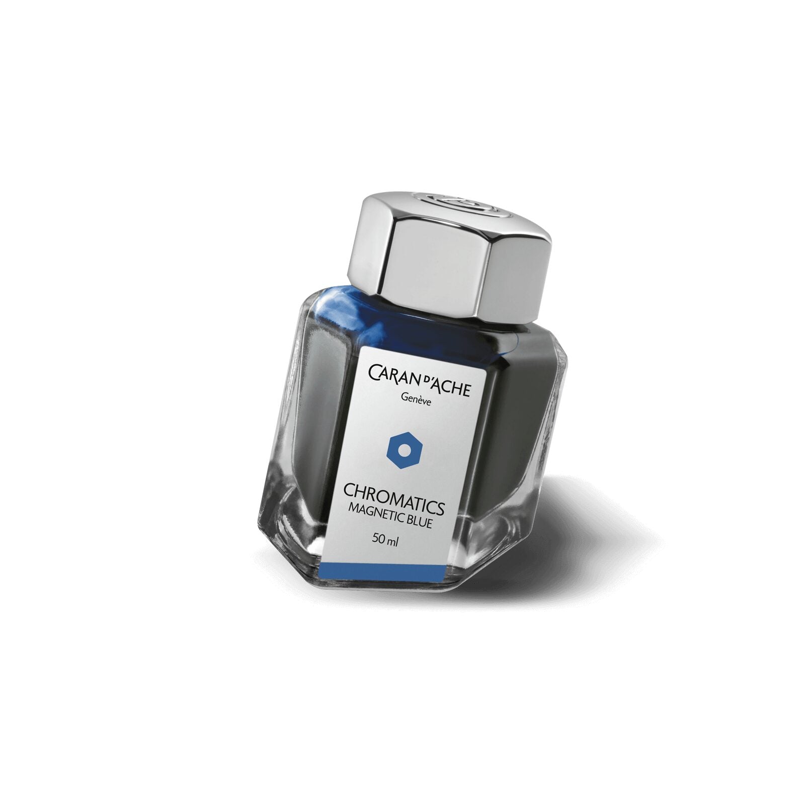 Caran d'Ache Chromatics Ink Bottle, Magnetic Blue, 50 ml — detail view 1