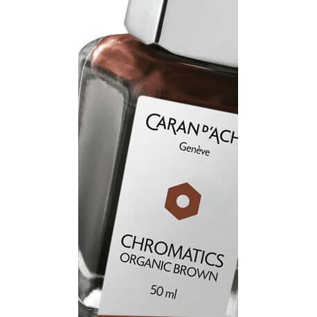 Caran d'Ache Chromatics Ink Bottle, Organic Brown, 50 ml — detail view 2
