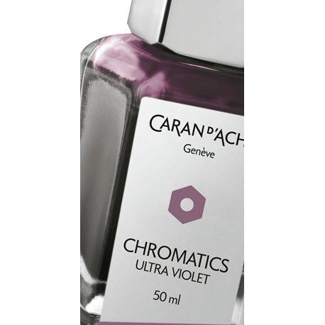 Caran d'Ache Chromatics Ink Bottle, Ultraviolet, 50 ml — detail view 2