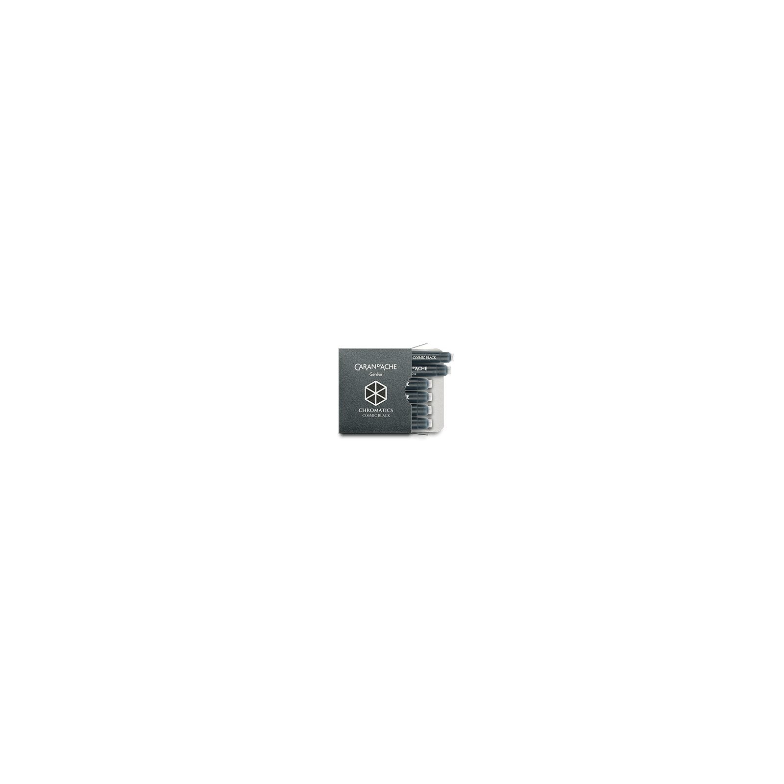 Caran d'Ache Chromatics Ink Cartridges, Cosmic Black (Box of 6) — detail view 1