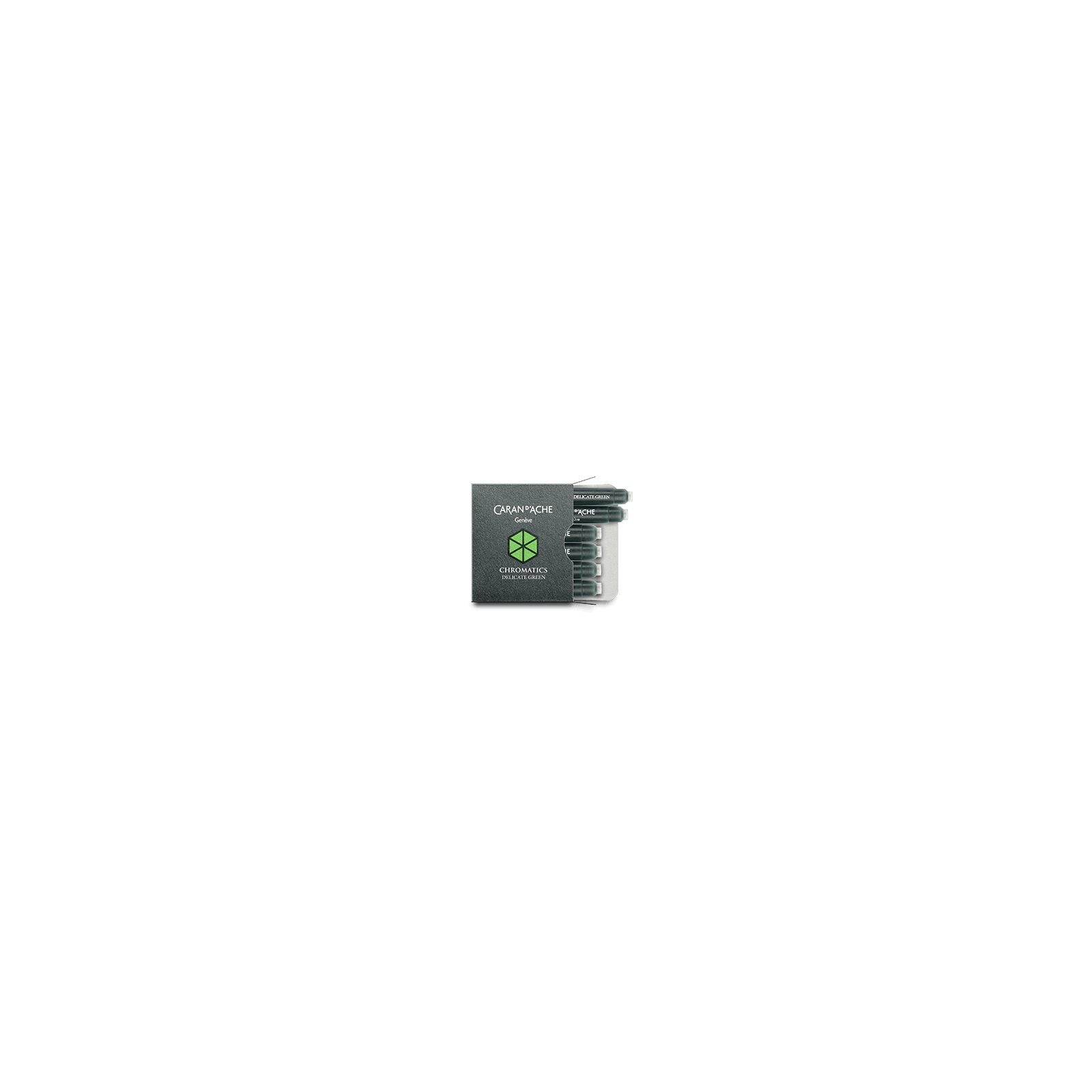 Caran d'Ache Chromatics Ink Cartridges, Delicate Green (Box of 6) — detail view 1