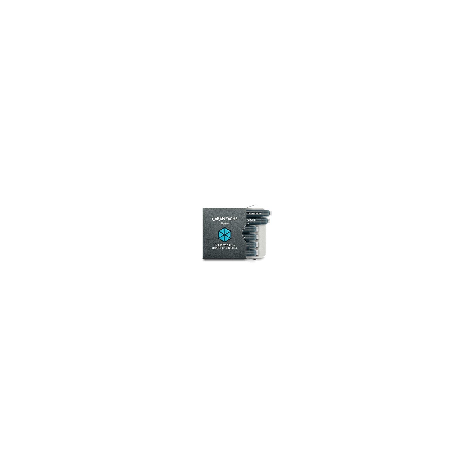 Caran d'Ache Chromatics Ink Cartridges, Hypnotic Turquoise (Box of 6) — detail view 1