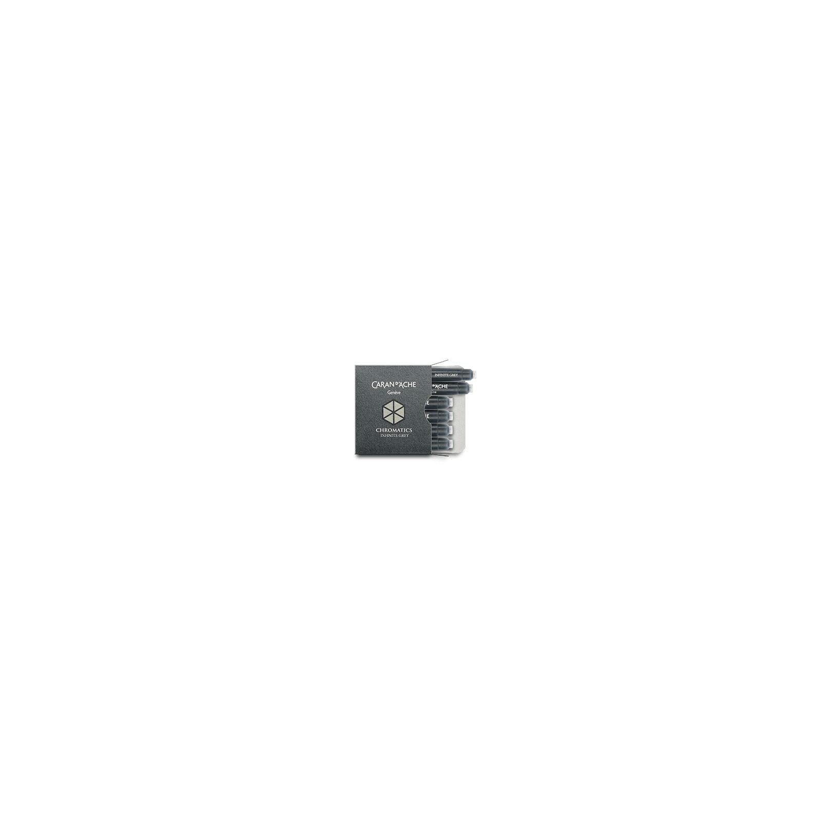 Caran d'Ache Chromatics Ink Cartridges, Infinite Grey (Box of 6) — detail view 1