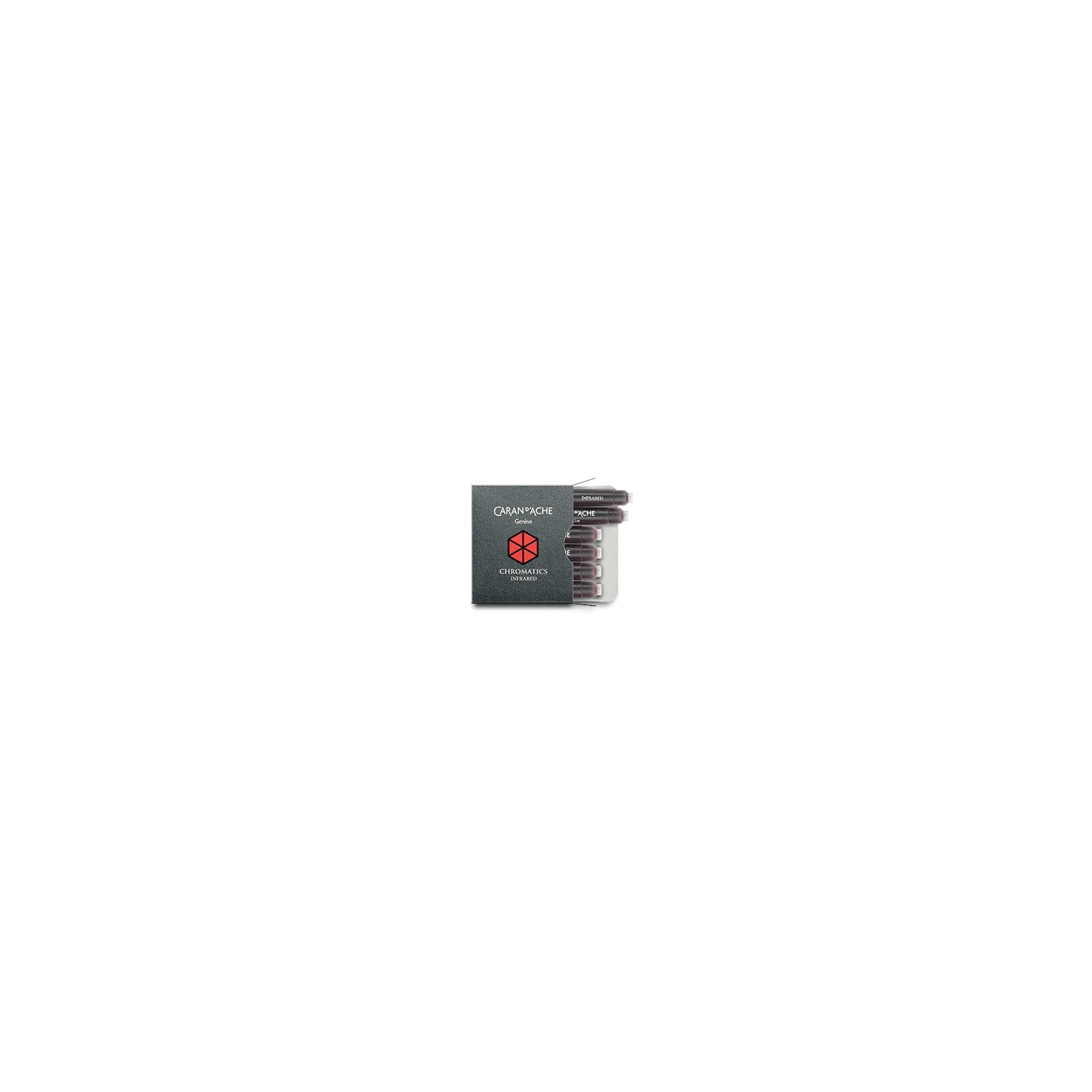 Caran d'Ache Chromatics Ink Cartridges, Infrared (Box of 6) — detail view 1