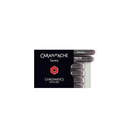 Caran d'Ache Chromatics Ink Cartridges, Infrared (Box of 6) — detail view 2