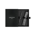 Caran d'Ache Ecridor Black Lines Ballpoint Pen & Leather Case Set — detail view 5