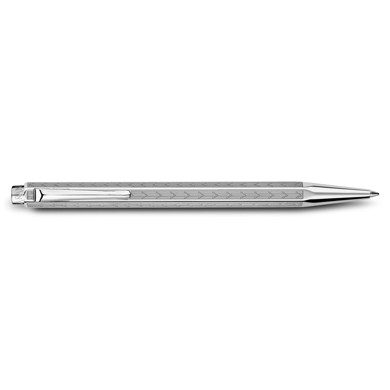 Caran d'Ache Ecridor Chevron Ballpoint Pen, Palladium-Coated — detail view 1