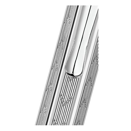 Caran d'Ache Ecridor Chevron Ballpoint Pen, Palladium-Coated — detail view 4