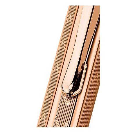 Caran d'Ache Ecridor Chevron Ballpoint Pen, Rose-Gilded — detail view 4