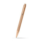 Caran d'Ache Ecridor Chevron Ballpoint Pen, Rose-Gilded on a white background