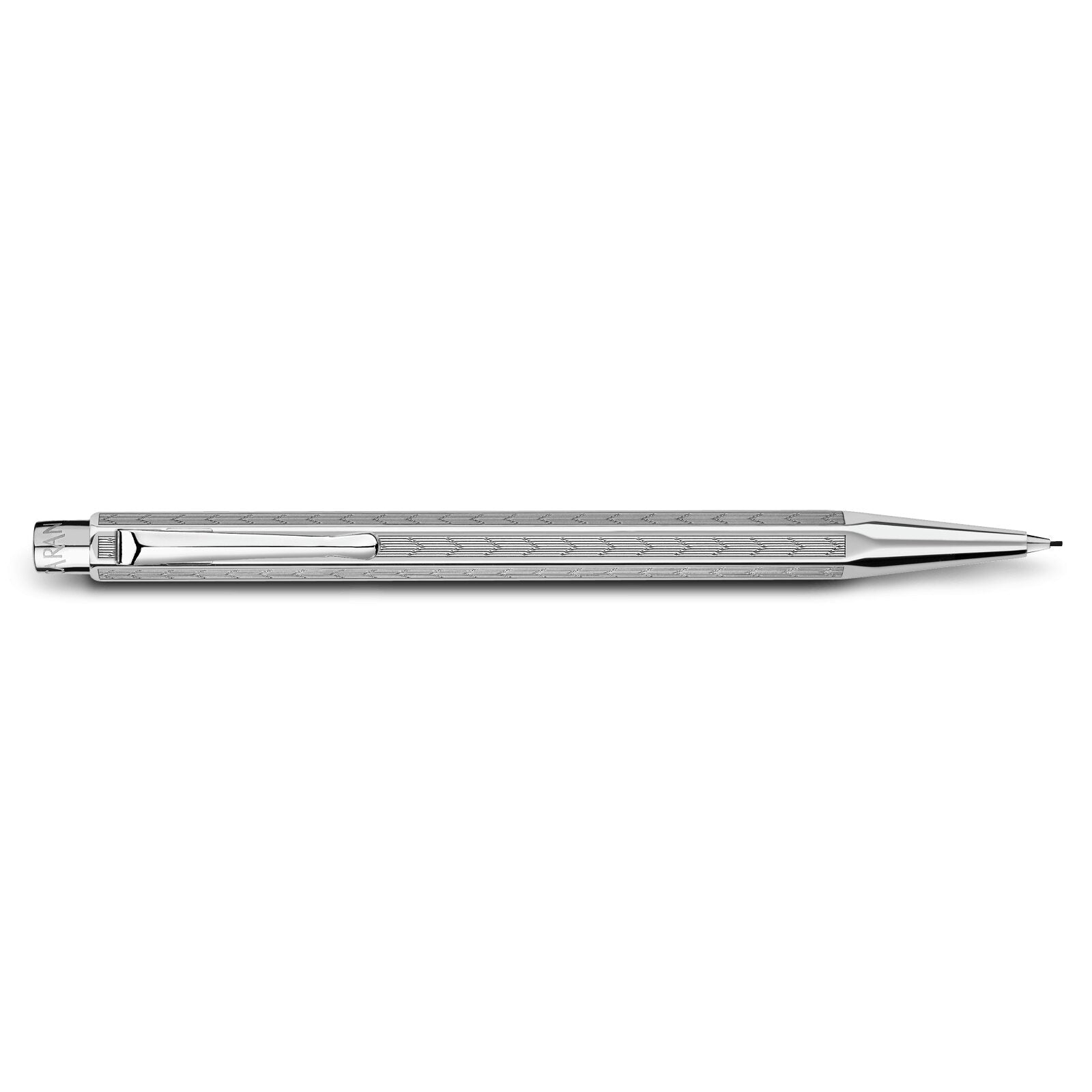 Caran d'Ache Ecridor Chevron Mechanical Pencil, Palladium-Coated — detail view 1