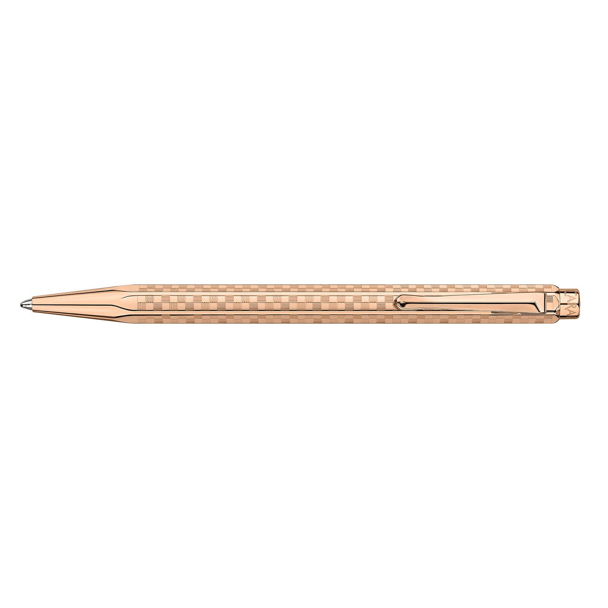 Caran d'Ache Ecridor Damier Ballpoint Pen, Rose Gold, detail view 1