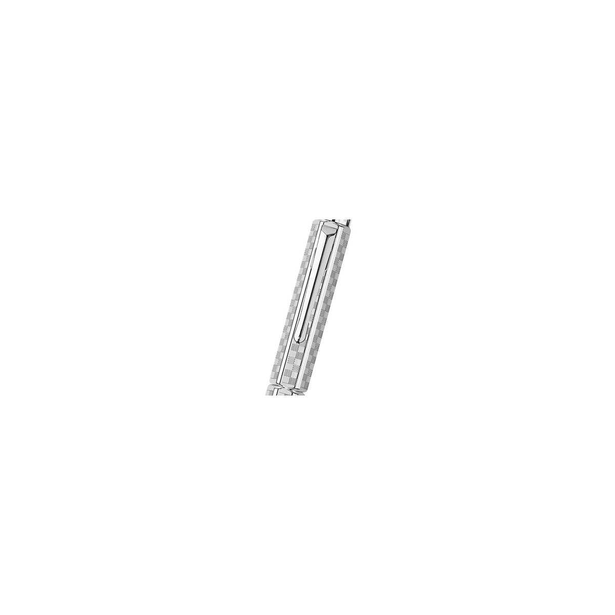 Caran d'Ache Ecridor Damier Fountain Pen, Gray Silver, detail view 7