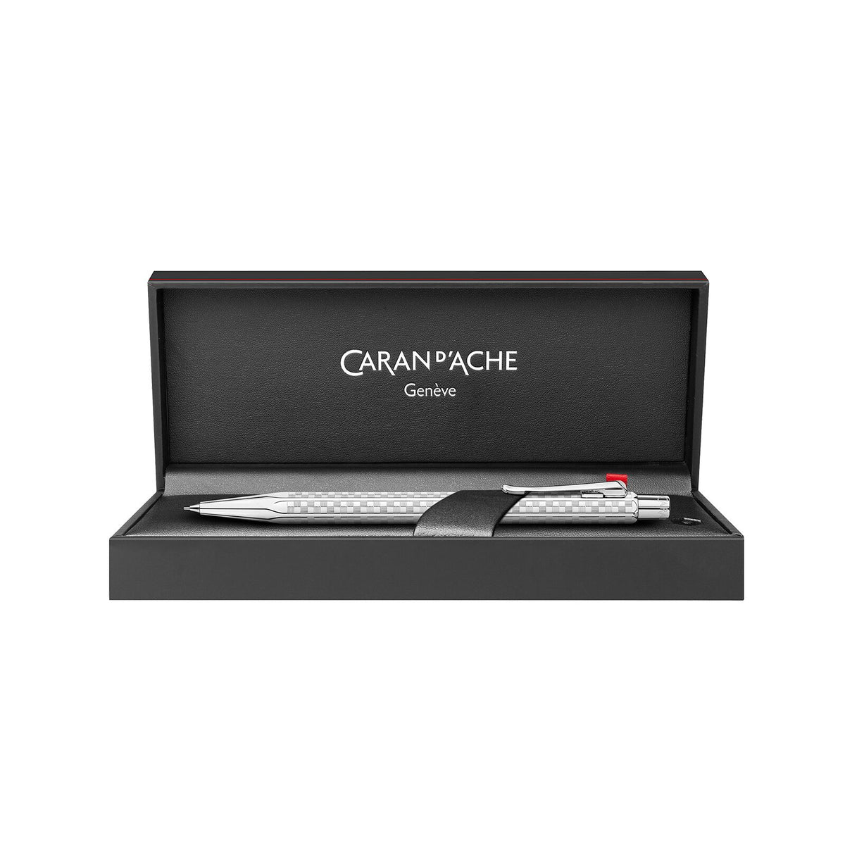 Caran d'Ache Ecridor Damier Mechanical Pencil, Gray Silver, detail view 3