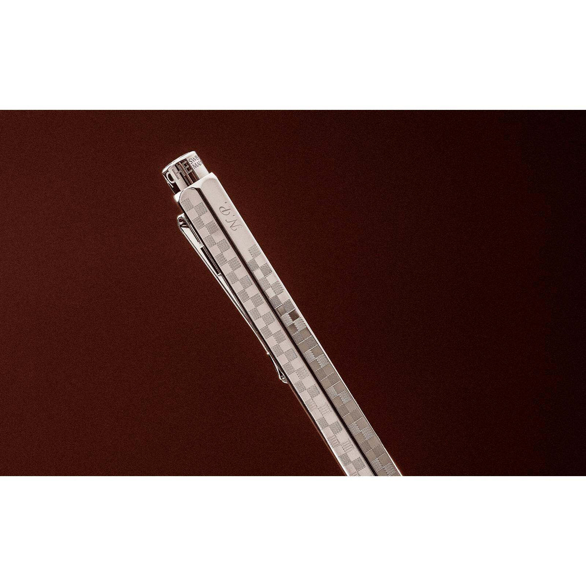 Caran d'Ache Ecridor Damier Mechanical Pencil, Gray Silver, detail view 4