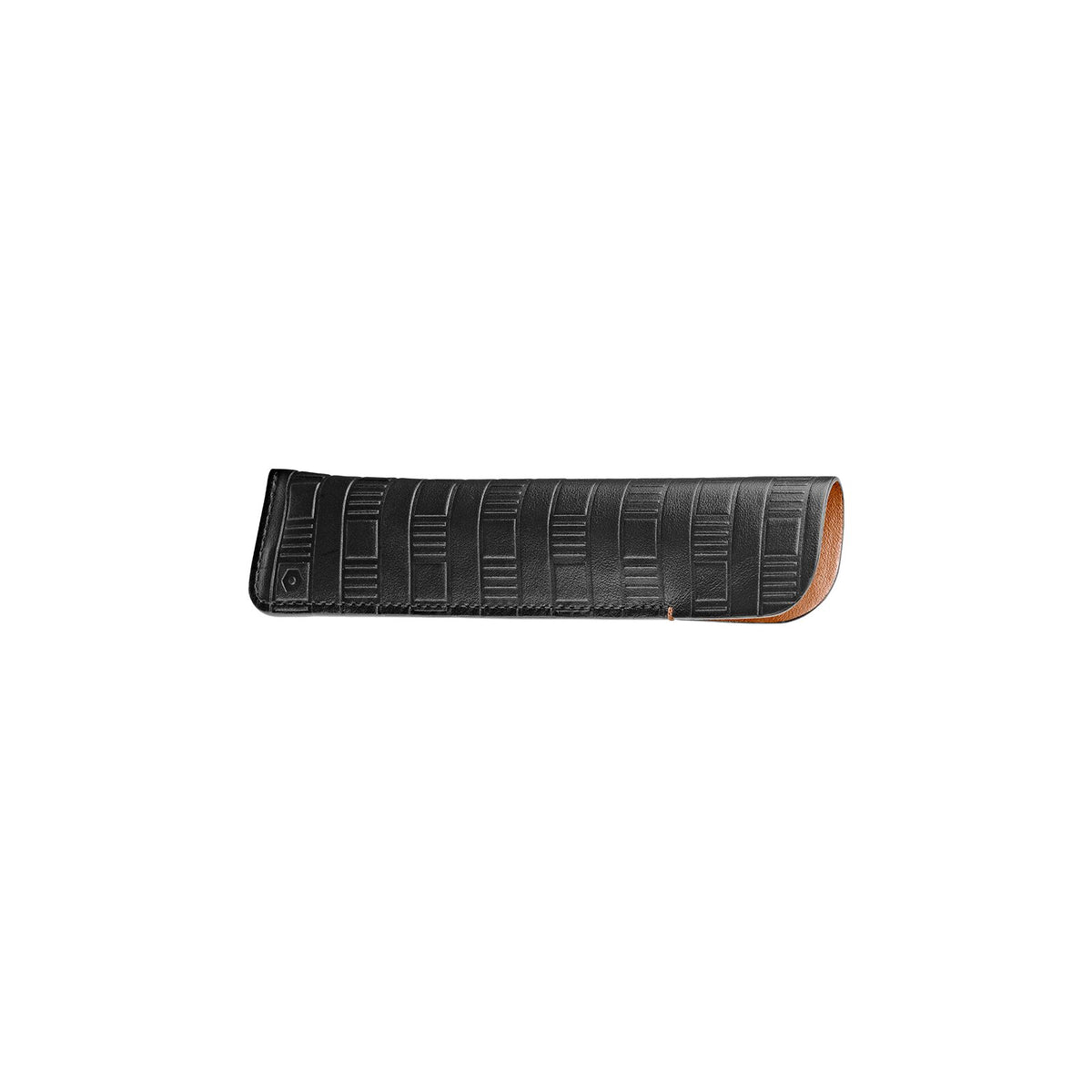 Caran d'Ache Ecridor Damier Rose Gold Ballpoint Pen & Leather Case Set, detail view 3