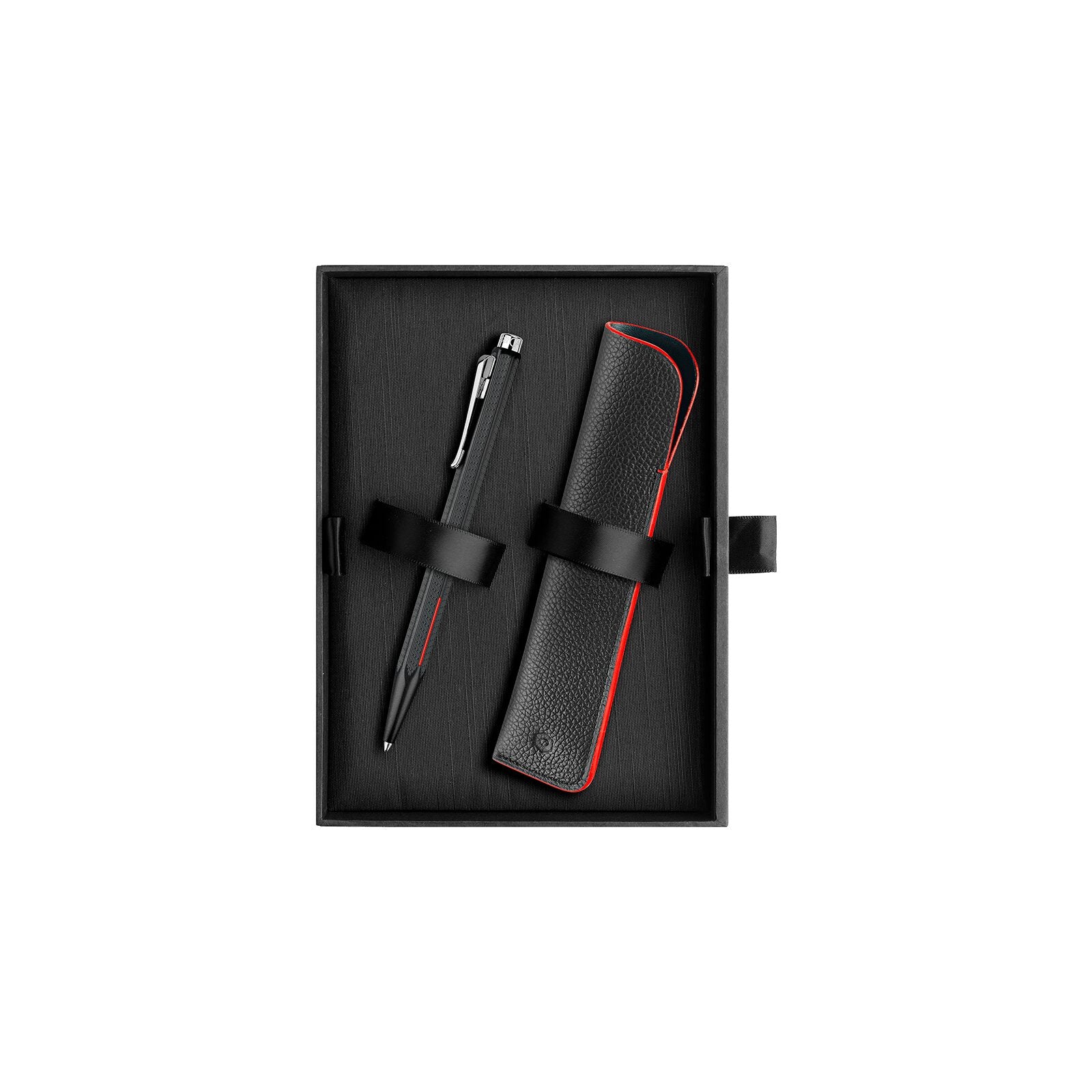 Caran d'Ache Ecridor Racing Ballpoint Pen & Leather Case Set — detail view 4