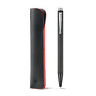 Caran d'Ache Ecridor Racing Ballpoint Pen & Leather Case Set on a white background