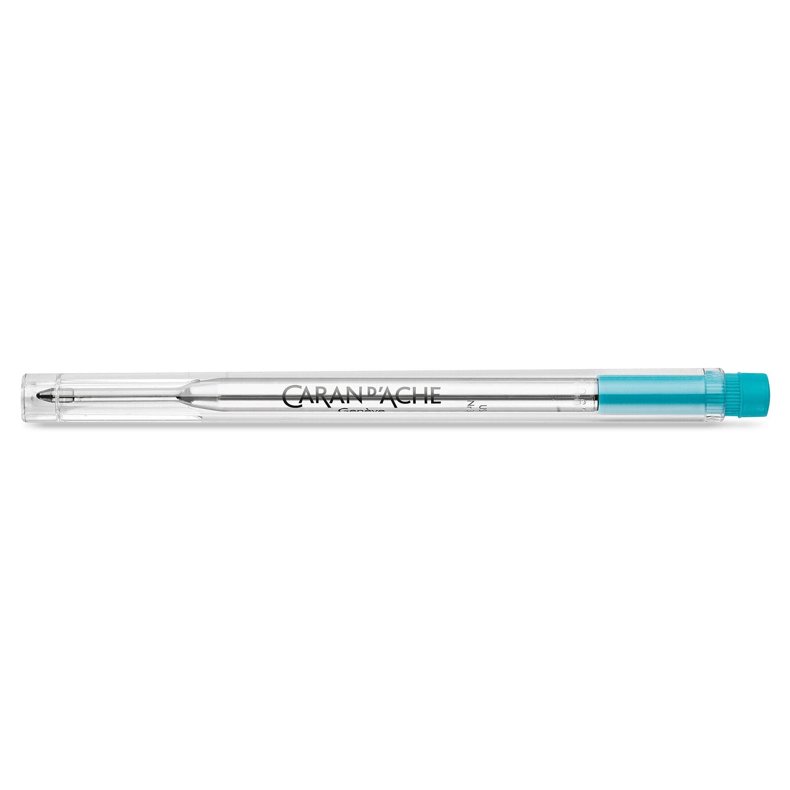 Caran d'Ache Goliath Ballpoint Pen Refill, Turquoise, Medium (M) — detail view 1