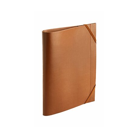Caran d'Ache Leather A4 Folder, Camel on a white background