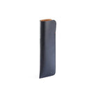 Caran d'Ache Leather Pen Case for 2 Pens, Night Blue on a white background