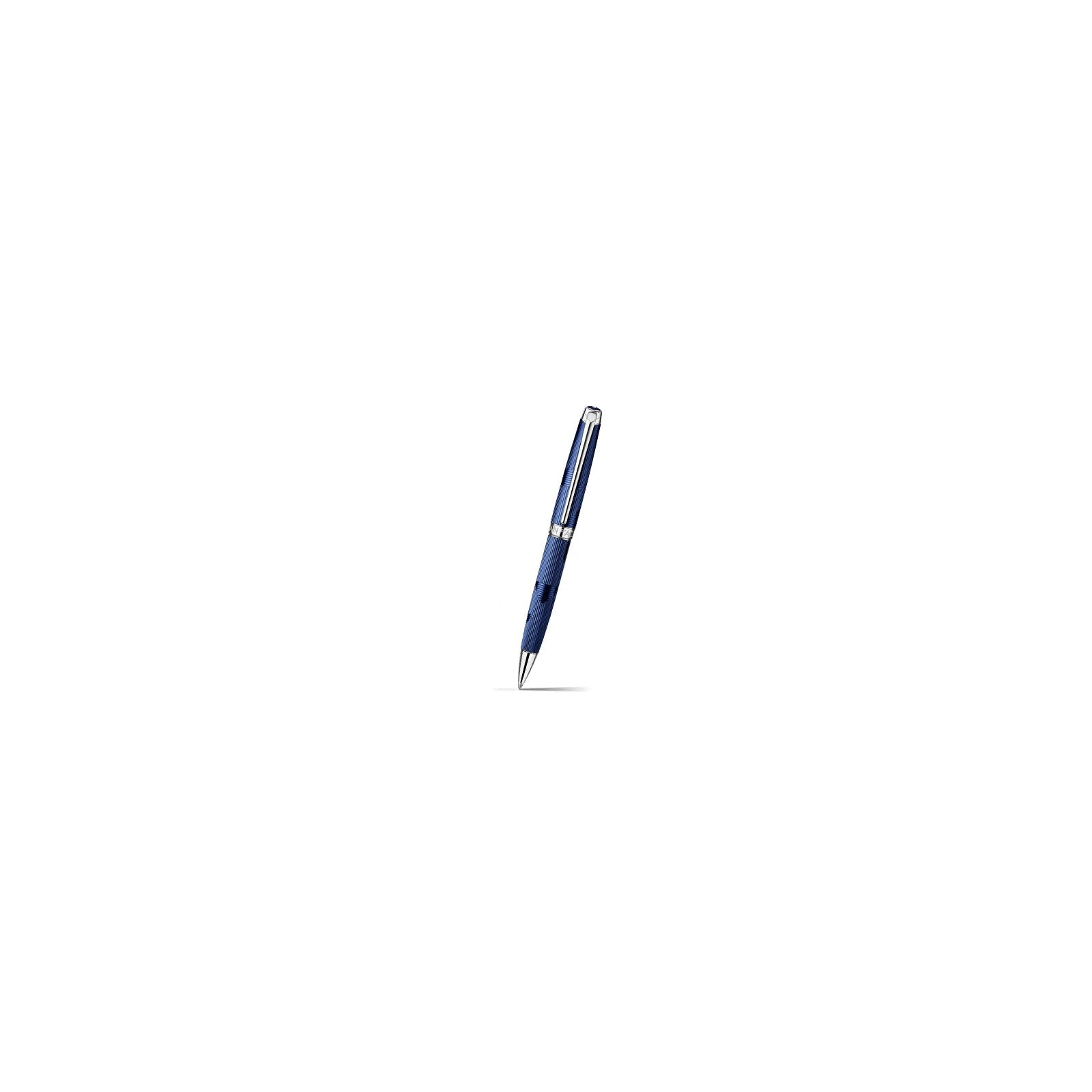 Caran d'Ache Léman Bleu Marin Ballpoint Pen on a white background